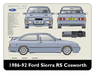 Ford Sierra RS Cosworth 1986-87 Mouse Mat